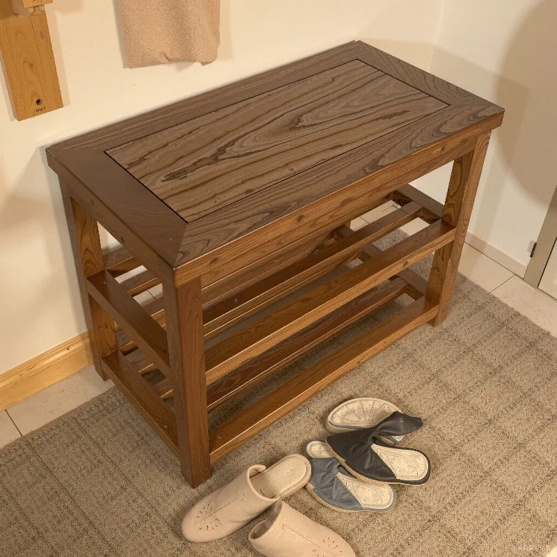 Shoe Wood Ottomans Minimalist Modern Relaxing Low Living Room Portable Stackable Foot Stool Storage Muebles Unique Furniture
