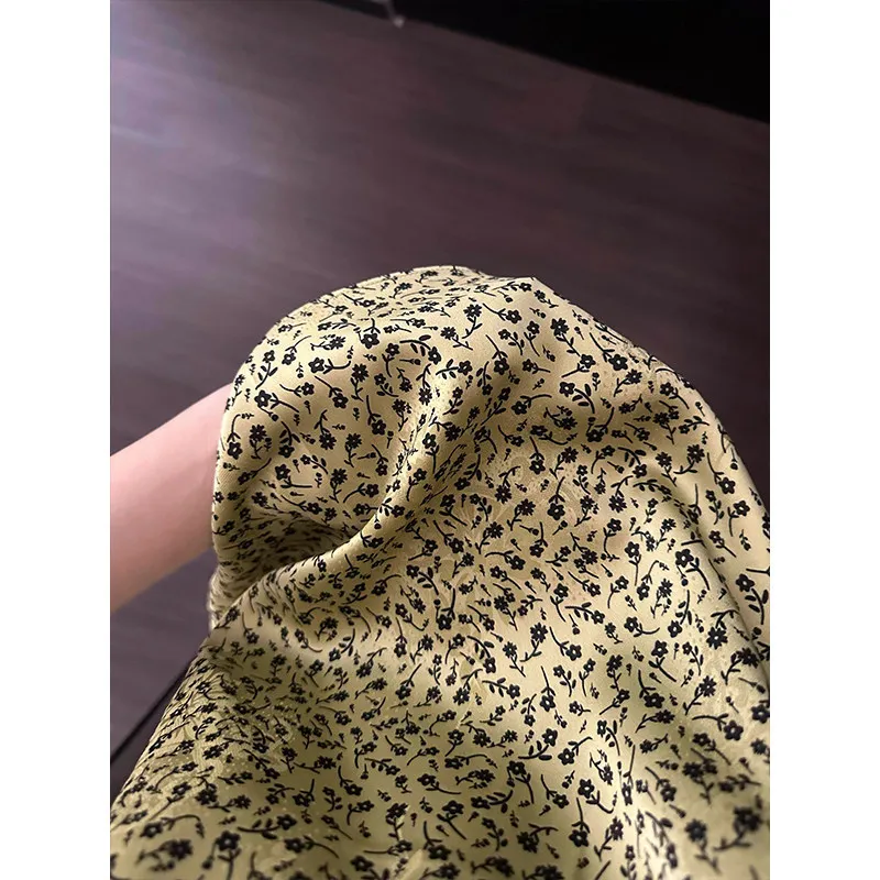Lace Floral Suspender Ice Silk Pajamas Women's Summer New Loose and Cool Loungewear Set 5