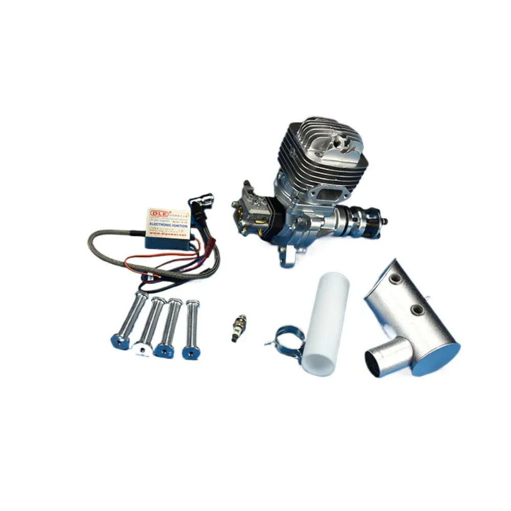 DLE61 61CC Displacement Model Aircraft Engine Single Cylinder Two Stroke Side Exhaust Natural Air Cooling Hand Start Engine
