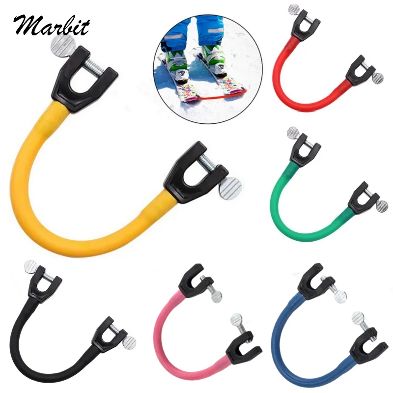 7 Colors Ski Tip Connector Beginners Winter Children Adults Ski Training Aid Outdoor Exercise Sport Snowboard Accessories