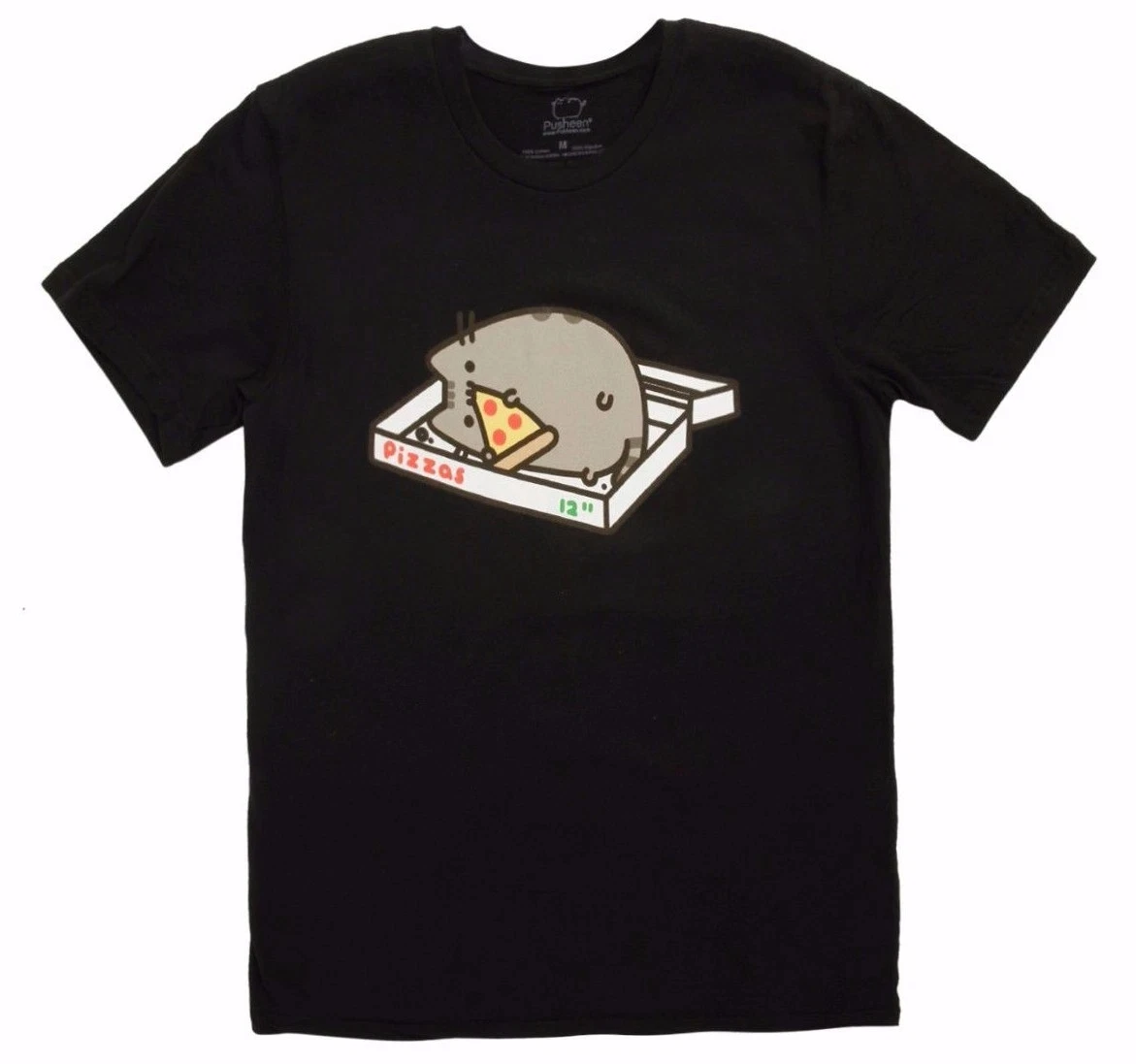 Pusheen The Cat bedrucktes T-Shirt aus reiner Baumwolle Pusheen Patten 2026 Sommer Herren Damenbekleidung Y2k Style Streetwear Oversized