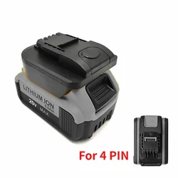 Battery Converter Adapter Compatible For Dewalt，20V max Lithium Battery，To for Worx 20V 4-PIN Li-Ion Battery Tools Accessories