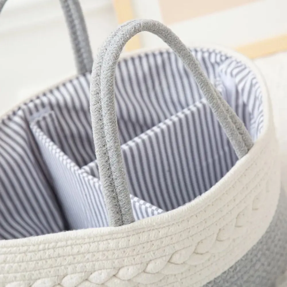 

Удобная корзина для хранения подгузников для покупок, ручная большая вместительная сумка для мамы, большая сумка, хлопковая нить, сумка для детских подгузников, дорожная сумка