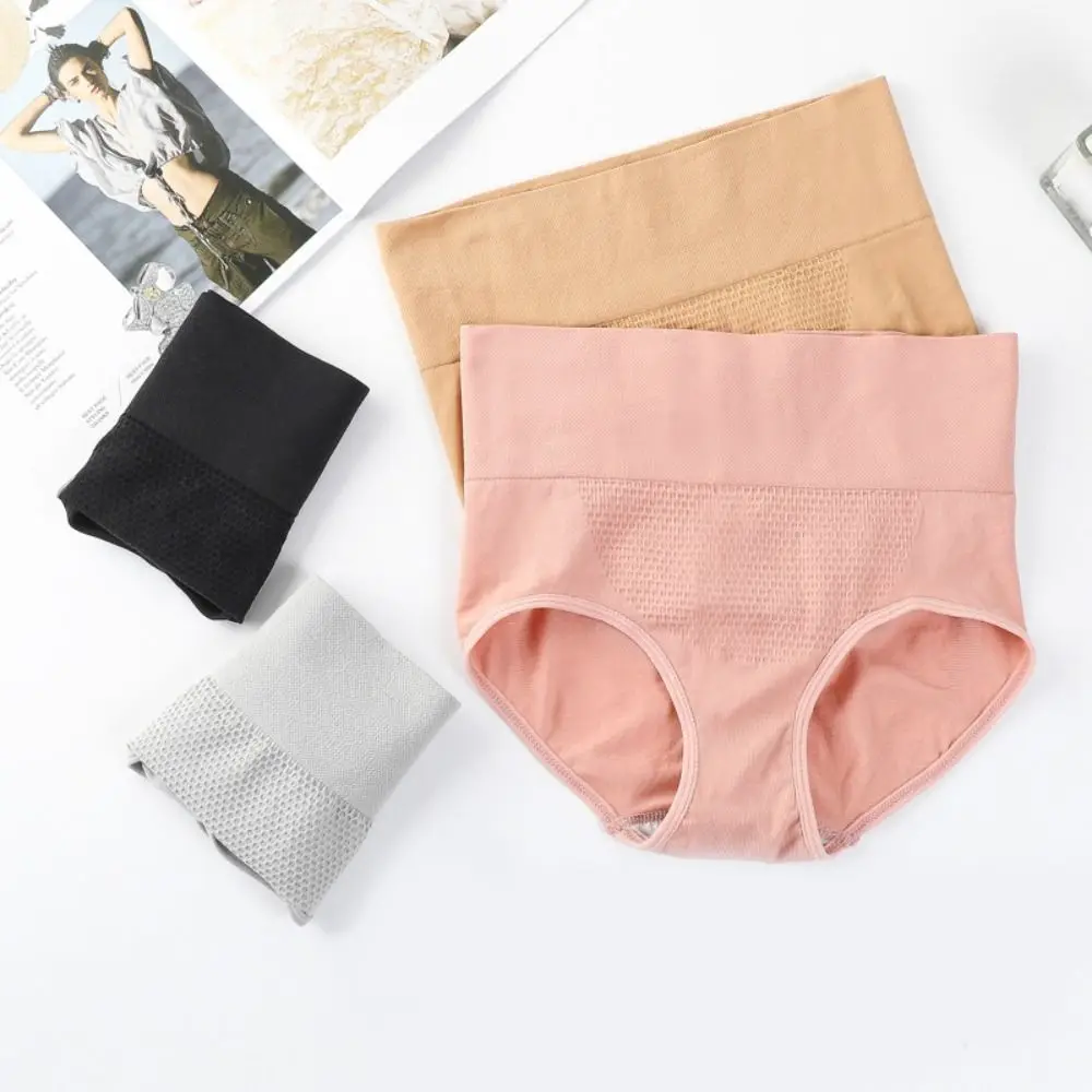 5 قطع مريحة منتصف الخصر سراويل داخلية بسيطة القطن المنشعب بلون سلس ملخصات سراويل النساء الملابس الداخلية الفتيات #1