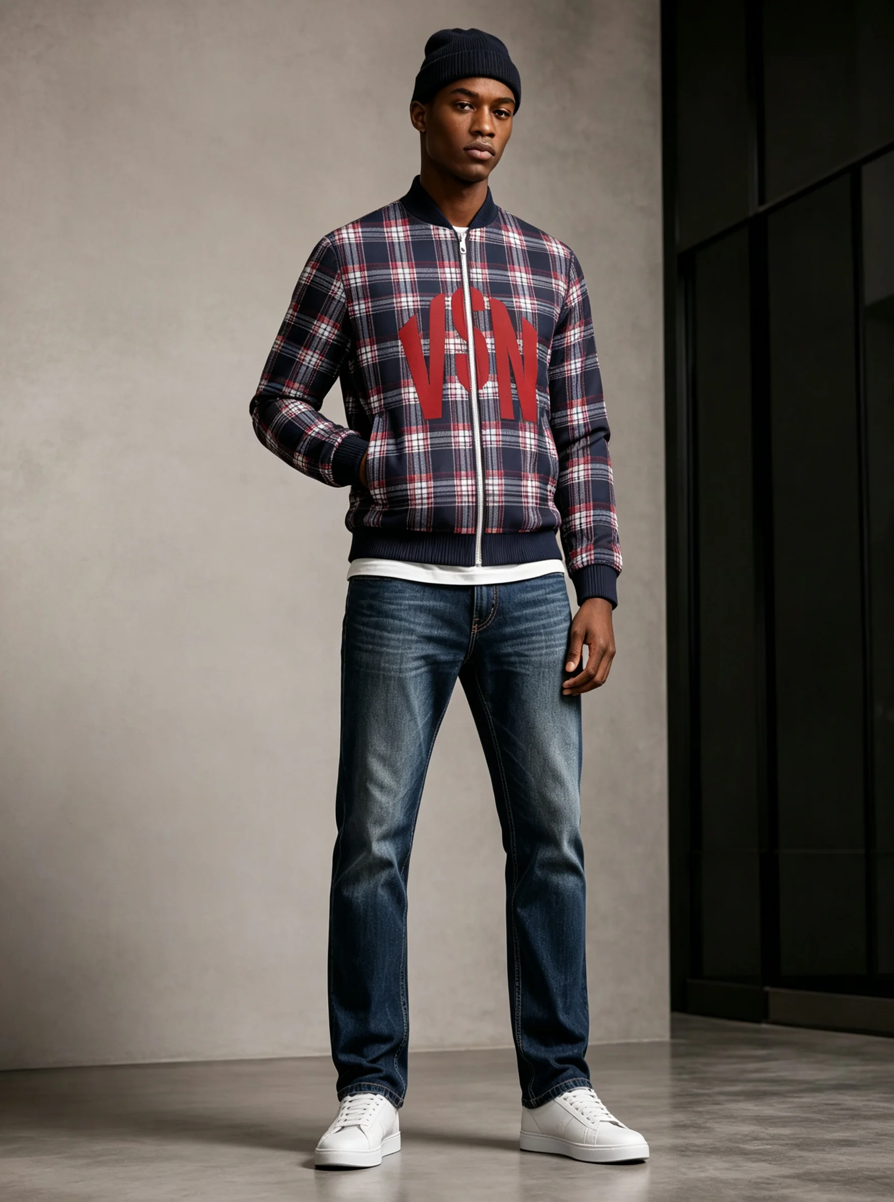 Men's pilot jacket with zipper pocket, casual baseball collar, outdoor sports pilot jacket