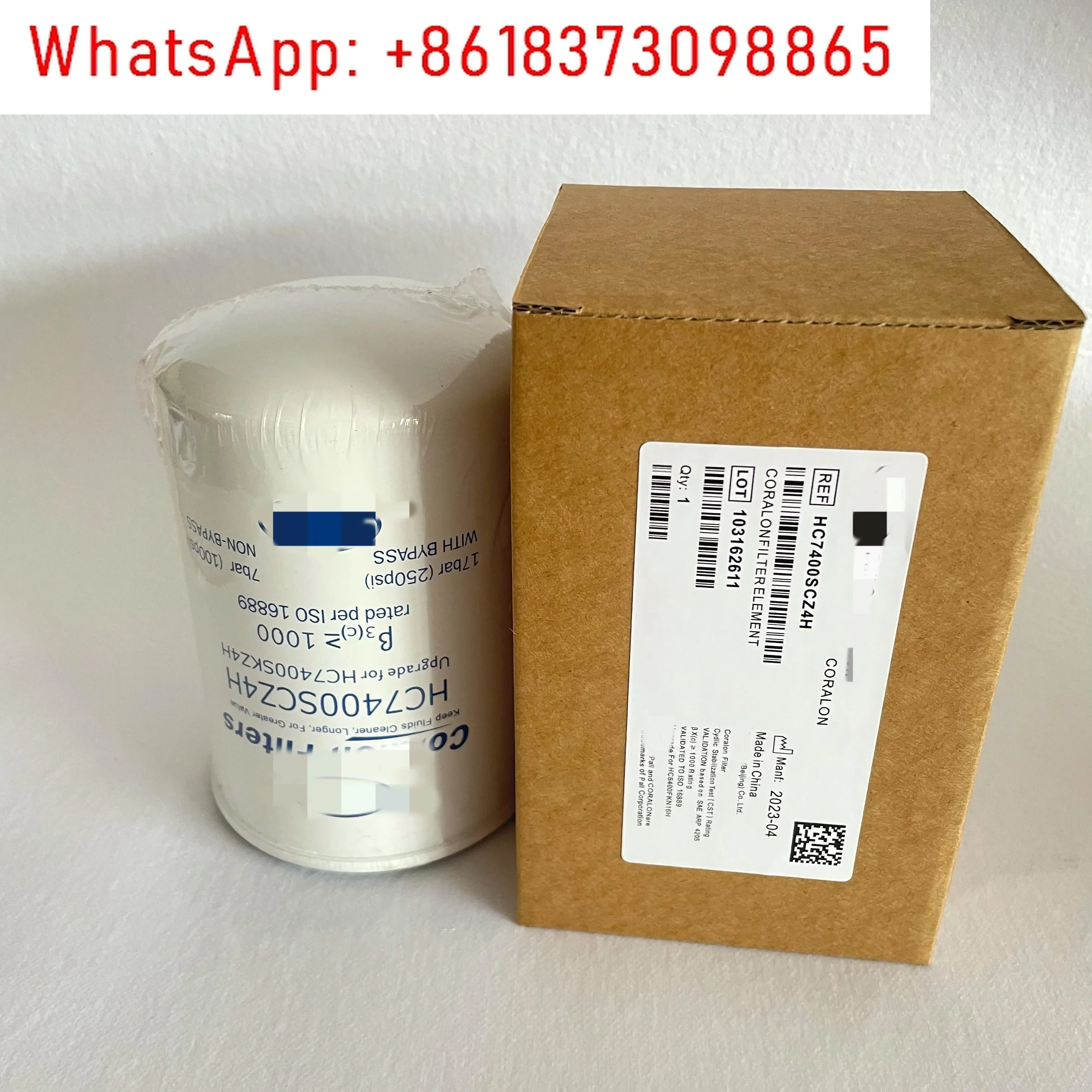 Replace F3 Spindle Filter Oil Cartridge HC7400SRZ4Z HC7400SCZ4H