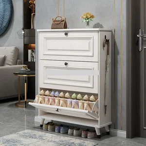 Ultrafino -Schuhgepäck im amerikanischen Stil, 17 cm nach Hause, kippendem Eimer, Balkon Organisator, Massivholzbein, Schuhschrank 8 Hauptverkäufe Salhate 17cm - №5