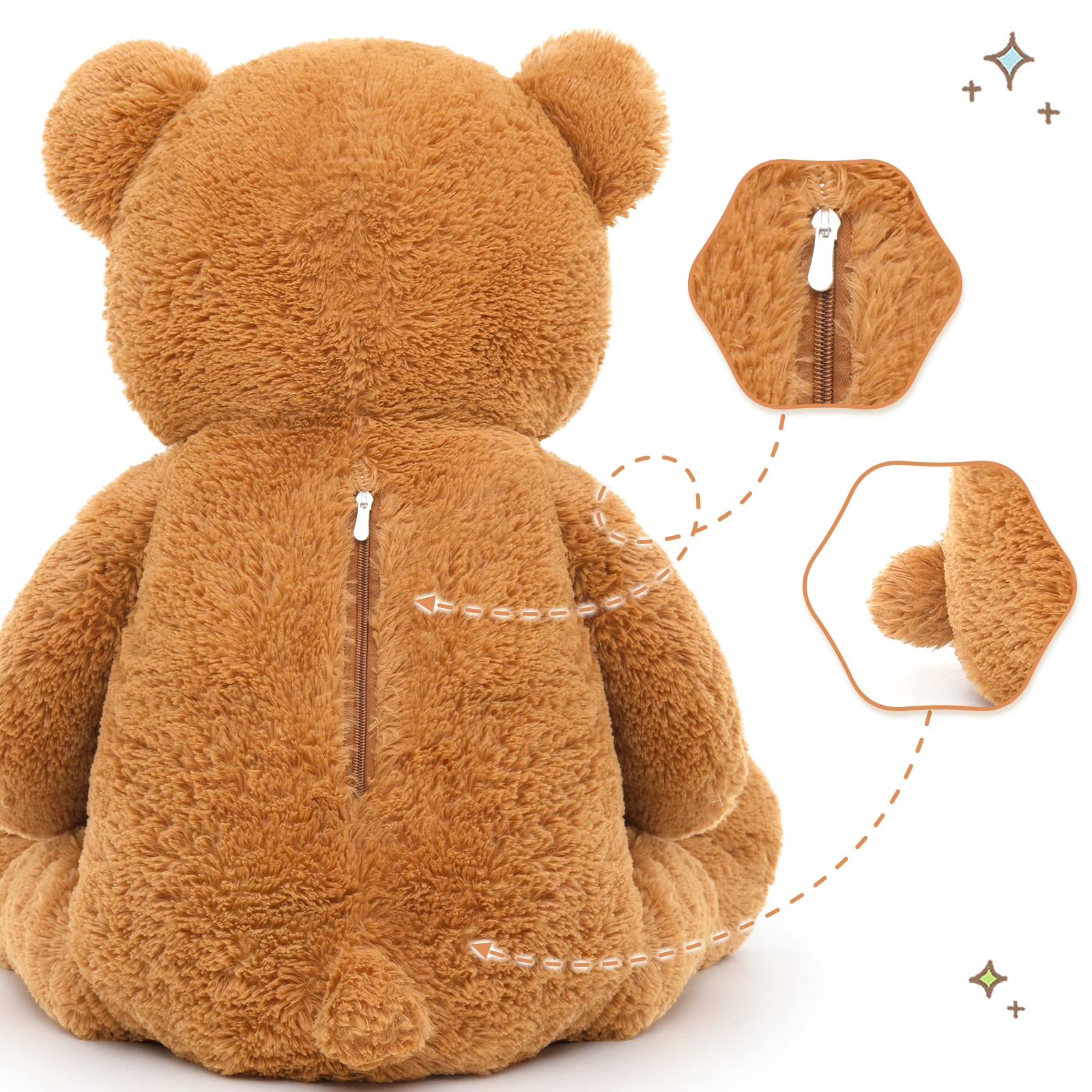 テジトゥール巨大ぬいぐるみ39インチ、大きなテディベアママと赤ちゃん、子供向けの大きなテディベア、バレンタインやクリスマスの彼女へのプレゼント
