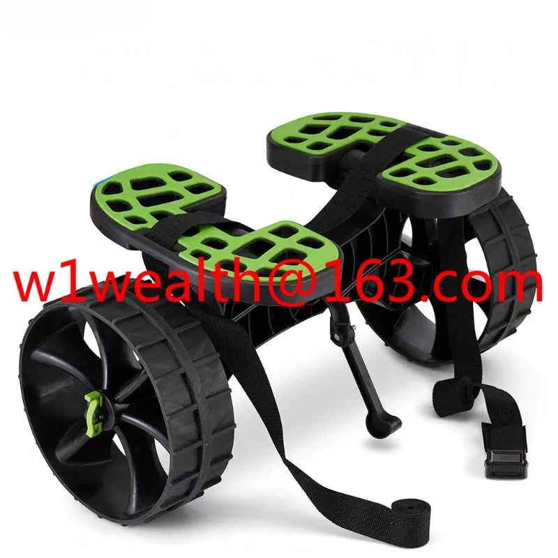 High-end plastic trailer adjustable kayak platform boat tied boat two-wheel trailer mobile beach trailer assembly model