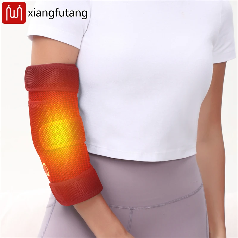 

Electric Heated Elbow Massager USB-Powered Joint Stiffness Pain Ease Tendonitis Tennis Elbow Relief Adjustable Fit Fits Arm Calf