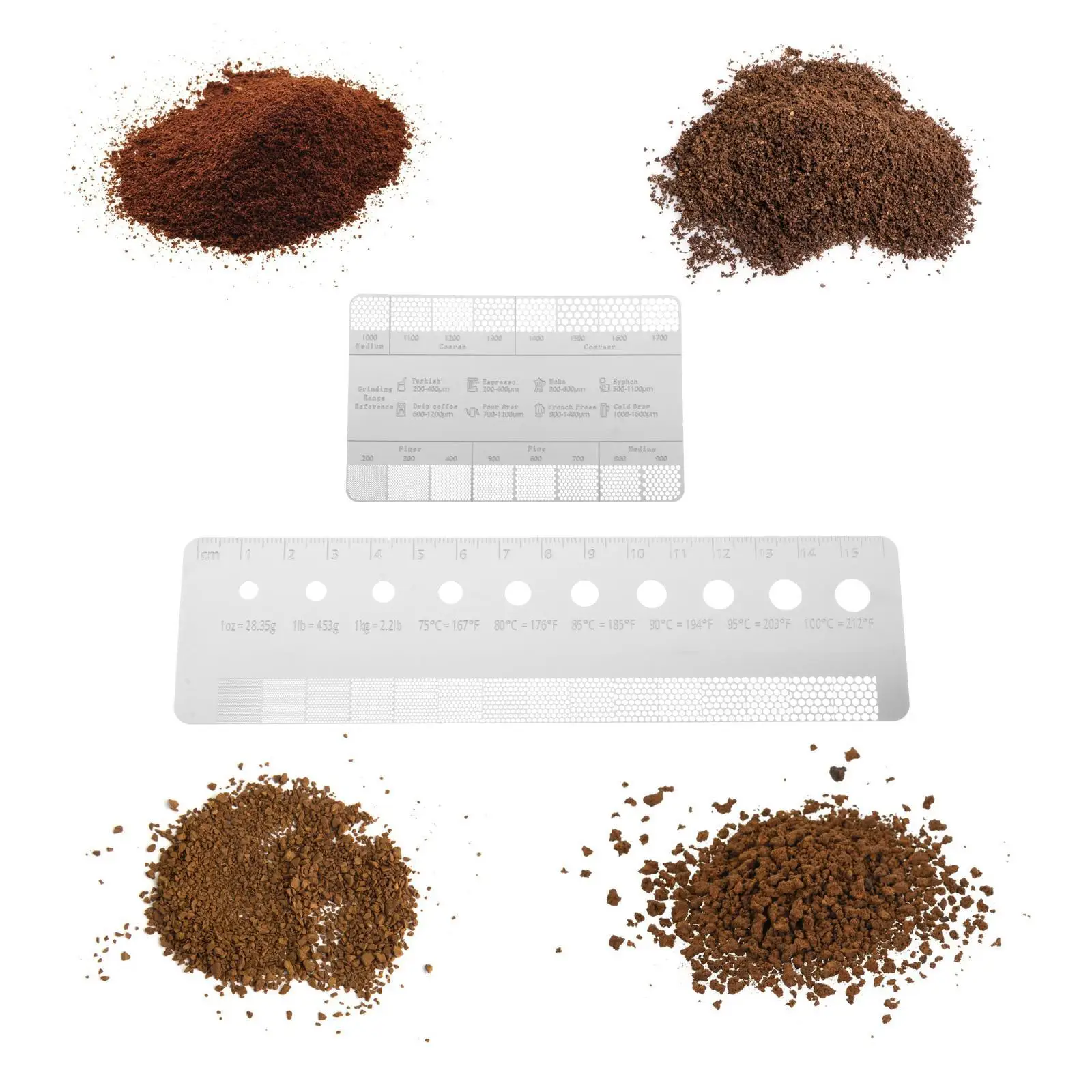 Ground coffee Sizes Measuring Green Bean Size for Cafes Coffee Maker