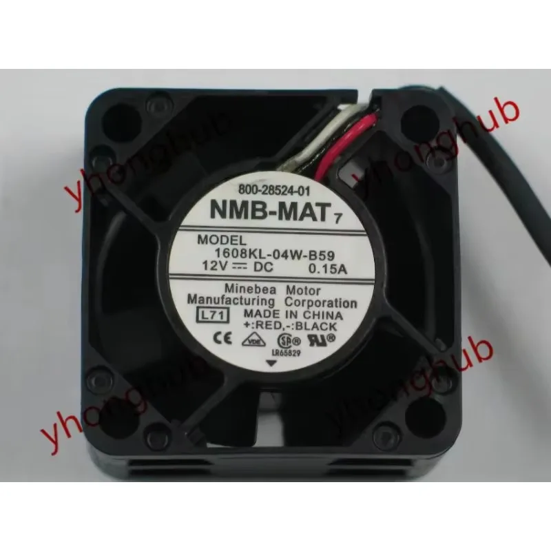 

Вентилятор охлаждения NMB-MAT 1608KL-04W-B59 L71 DC 12V 0.15A 3-проводной 40x40x28мм