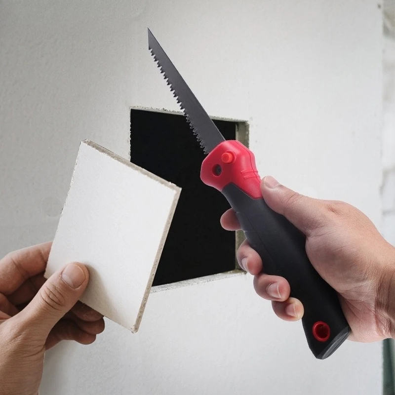 High Quality Folding Panel Saw for Wallboard Tree Pruning - Portable Lightweight Durable Hand Saw with Triple-Sided Sharp Teeth