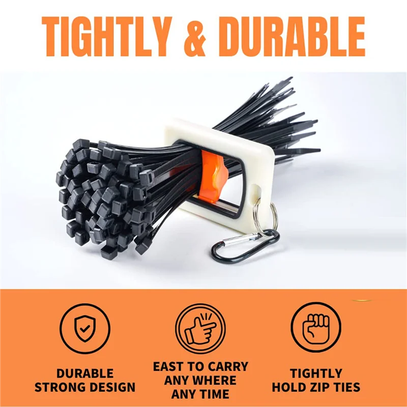 ABUL-3X Zip Tie Holder For Cable Ties Arrangement, Organizer To Improve Work Efficiency, Wire Reduce Waste, Heavy Duty Indoor