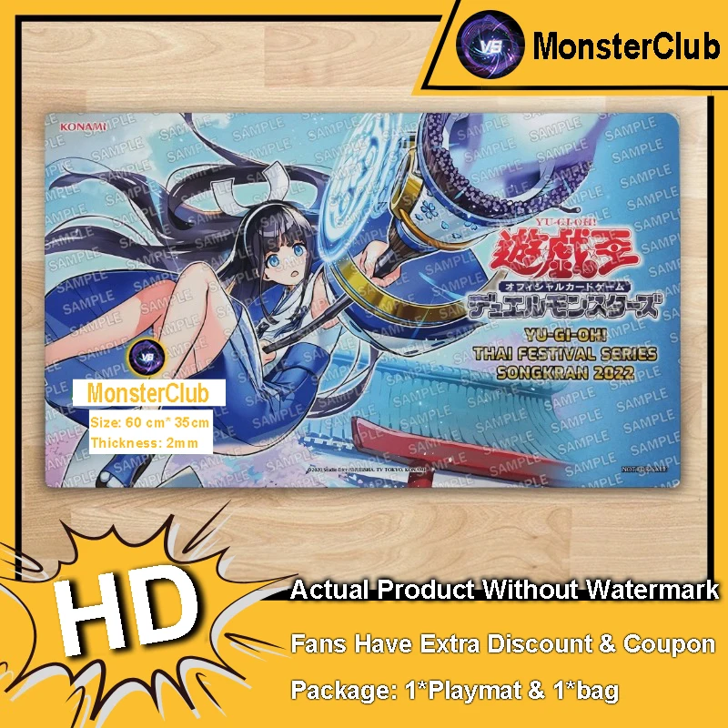 

YuGiOh Playmat Shinonome The Vaylantz Priestess TCG CCG Mat Board Game Pad Trading Card Game Mat Rubber Mousepad Bag 600x350x2mm