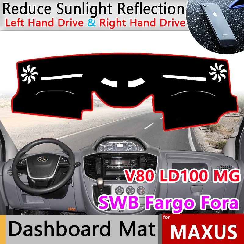 Car Dashboard Board Mat for LDV Maxus V80 LD100 MG SWB Fargo Fora Guard Cover Anti-sun Shade Rug Carpet Pad Sticker Accessories