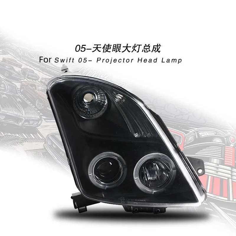 

Автомобильная светодиодная фара для Suzuki Swift 05-13, модифицированная передняя фара «ангельский глаз», DRL, дневные ходовые огни, указатель поворота