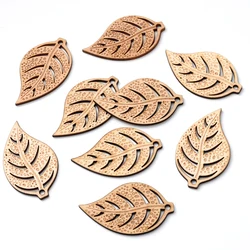 10/20/30/50/100Pcs/Pack Natural Leaves Shape Wood Chip Cutout Shape DIY Handmake Wooden Craft Fahion Wedding Home Decor Supplies