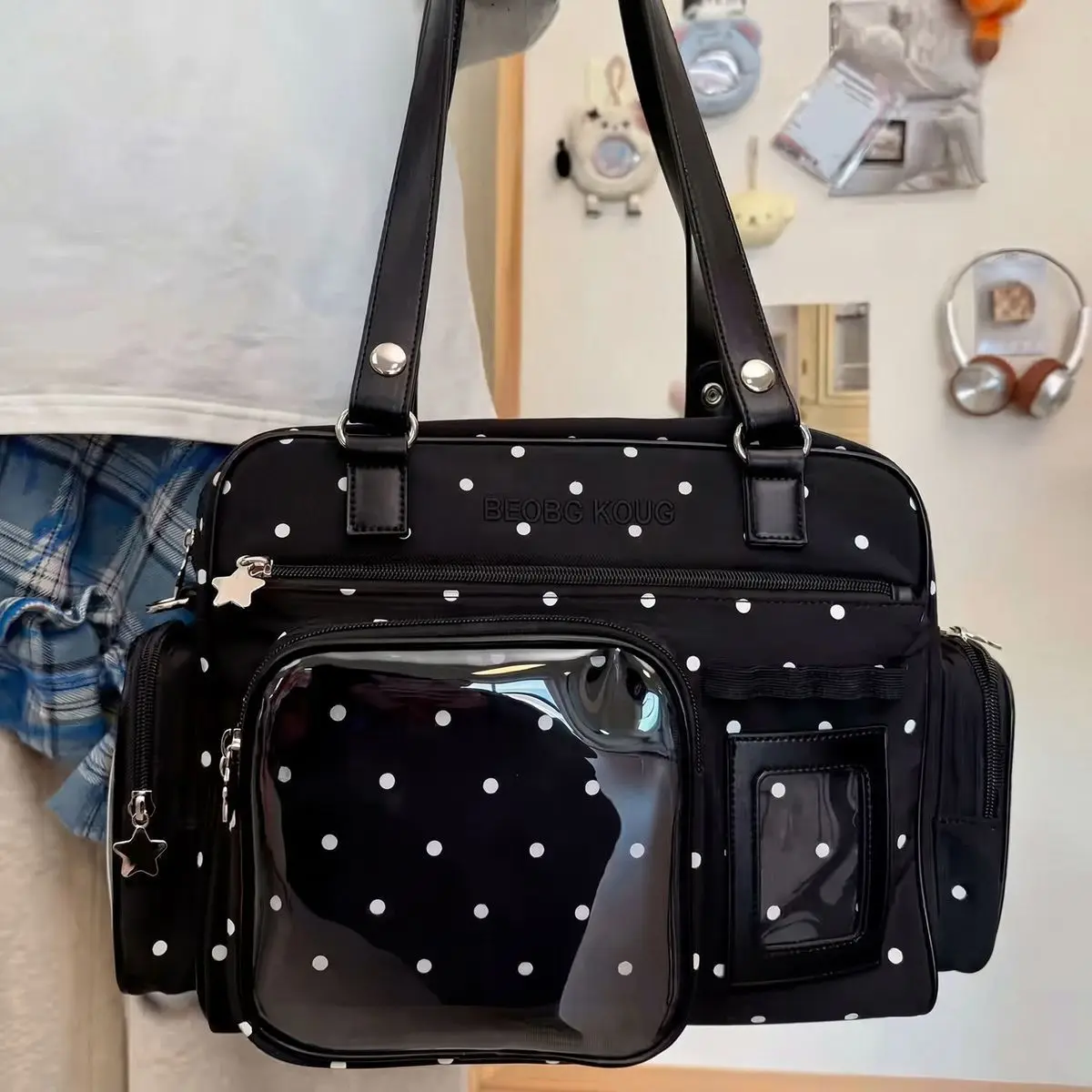 

New Large Capacity Fashion Trend Women Y2K Shoulder Dolls Bag Star Chasing Crossbody Bag Original Design Sweet Cool Ita Bag