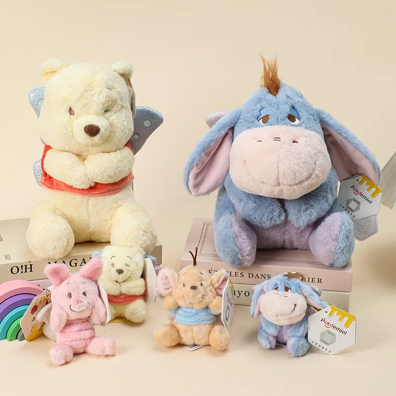 

Potdemiel Winnie the Pooh Plush Keychain Cartoon Tigger Piglet Eeyore Toy Figurine Pendant Doll Kids Christmas Gift
