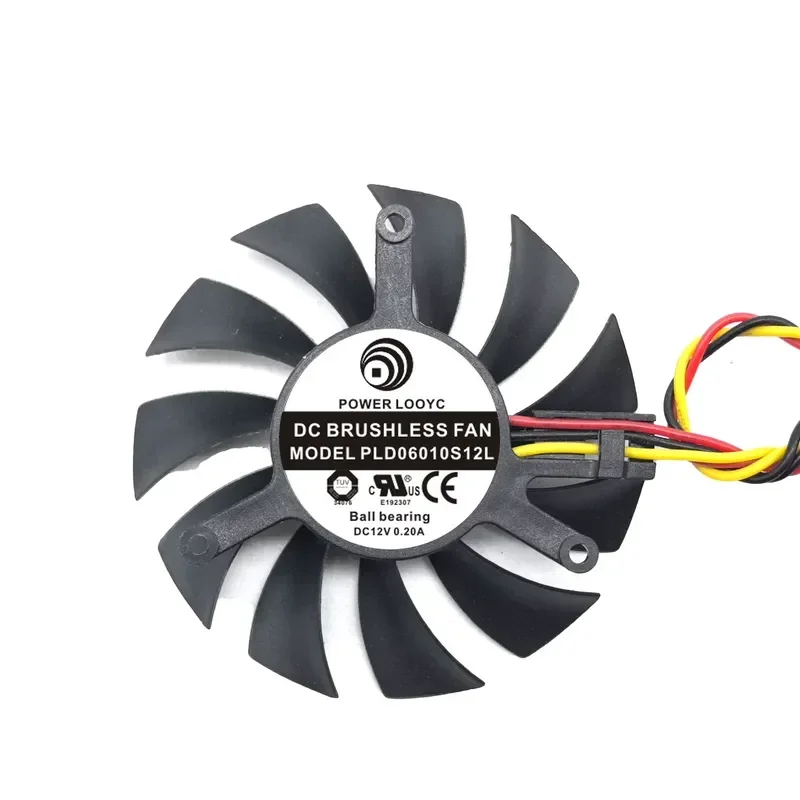 for Dylan ATI Sapphire 12V Graphics Card Fan PLD06010S12L Diameter 5.5cm Hole Spacing 3.9cm