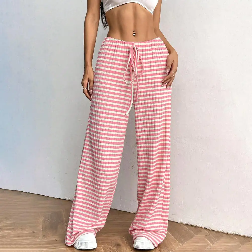 伸縮性のあるウエストと調節可能なドローストリング付き カジュアルなルーズフィット 軽量で通気性のあるズボン 毎日のオフィス、休暇、週末の着用に最適