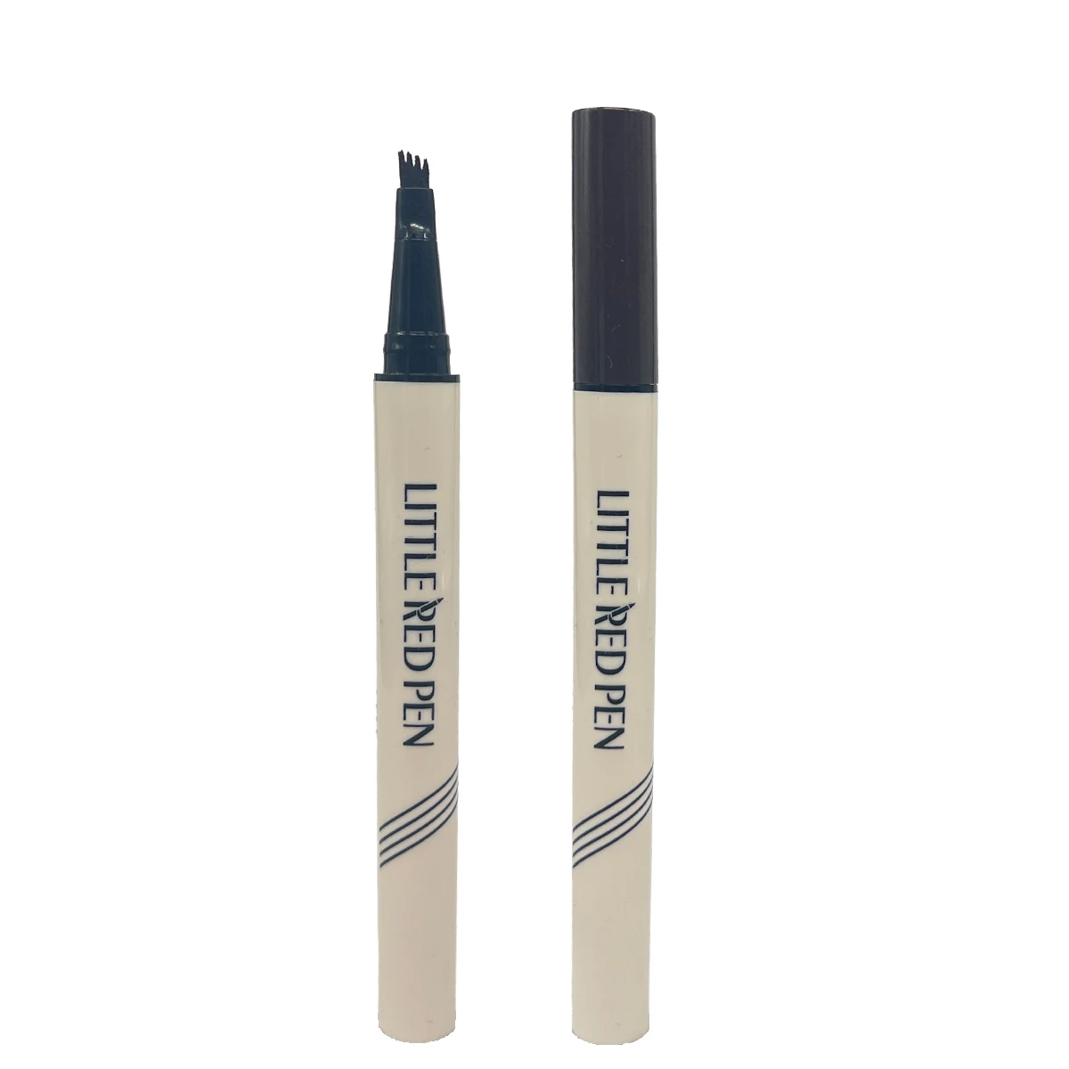 4 Prong Micro Eyebrow Pen Waterproof Smudge-proof Long Stay 4 Split Tip Eyebrow Eyeliner Dual Use Wild Brow Makeup for Women
