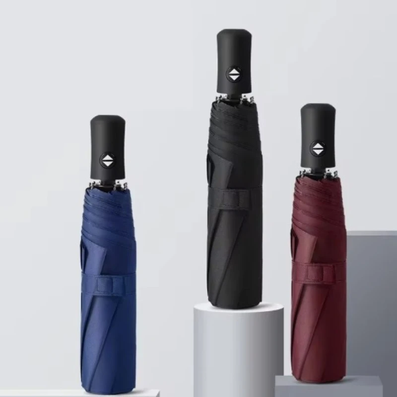 1pcs 8-Rib Automatic High Quality Umbrella One-Touch Open/Close Thickened Enlarged Reinforced Women's Sunshade Umbrella