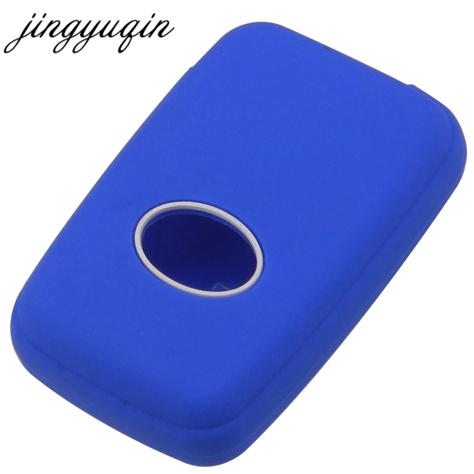 jingyuqin Silicone Car Remote Key Cover Holder for Toyota Camry Land Cruiser Prado Prius 4Runner Venza 3 Buttons Smart Fob Case