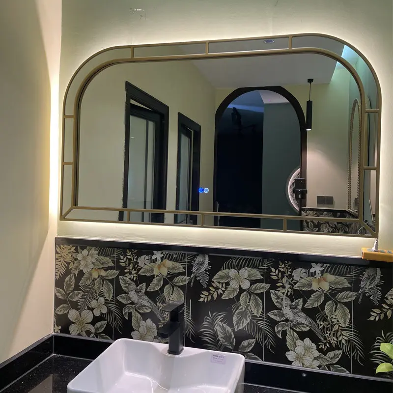 Modern Aesthetic Mirror Living Room Decoration Girls Luxury Funky Mirror Bathroom Dressing Table Spiegel Wand Home Decorations