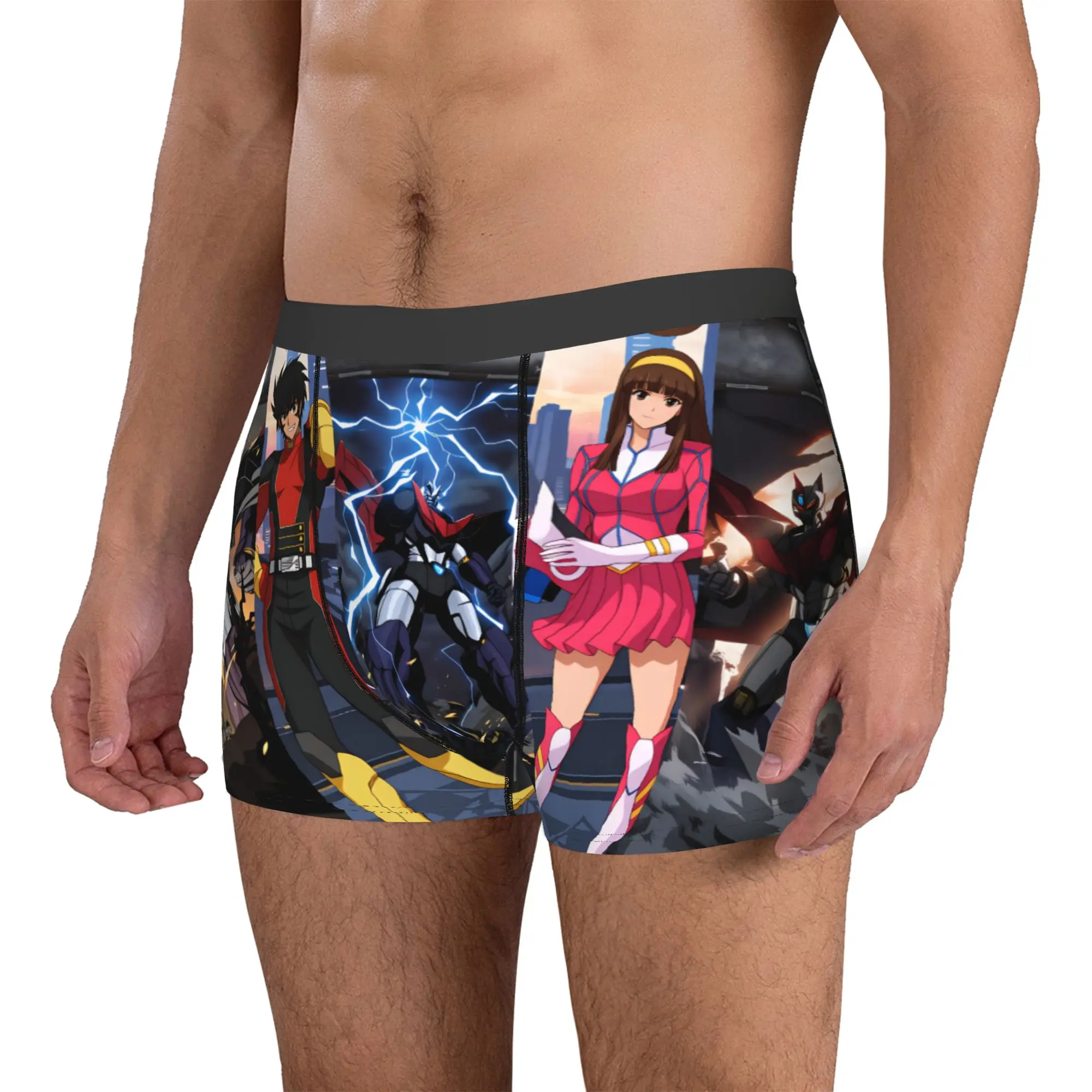 Goldorak Grendizer  Iron Saga  Boxers Shorts Mens Mazinger Z Koji Kabuto Tetsuya Briefs Underwear Cool Underpants view 2
