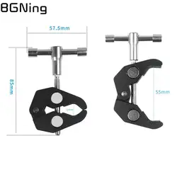 Super Clamp Crab Clip for Adjustable Friction Articulating Magic Arm SLR Camera Monitor Light Mic Holder Photo Studio Accessory