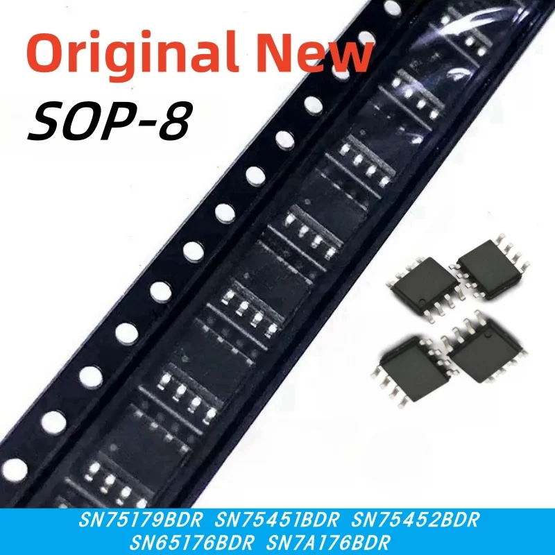 

10pcs 100% New SN75179BDR SN75451BDR SN75452BDR SN65176BDR SN7A176BDR 75179B 75451B 75452B 65176B 7A176B sop-8 Chipset