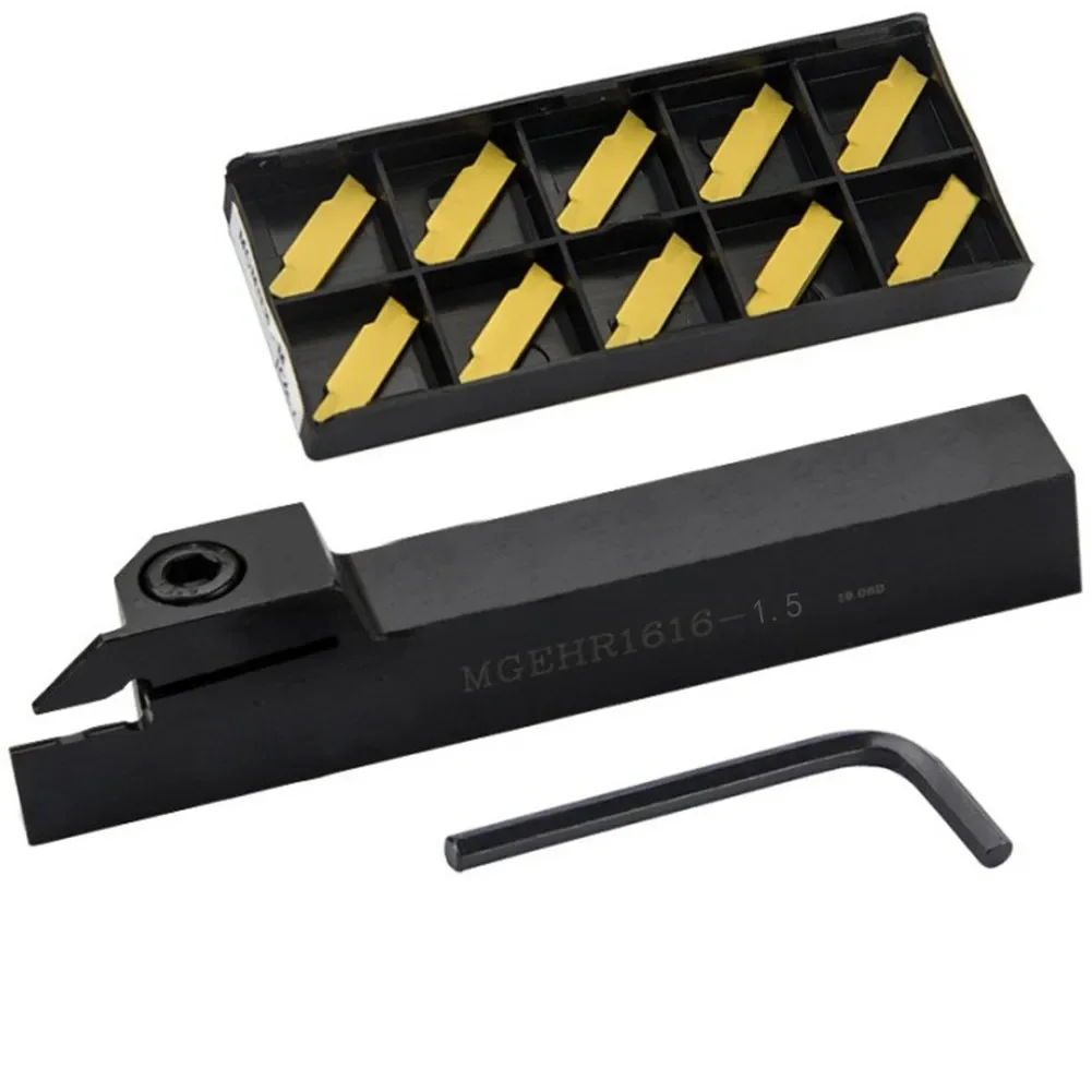 

MGMN150-G NC3020 Insert Cutting Insert Cut-off Blade Heavy Duty Tool Holder With MGEHR1616 15 Grooving Tool And MGMN150 Inserts