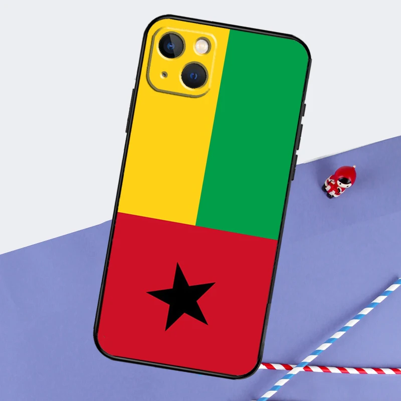 Guinea Bissau Flag Case For iPhone 16 15 14 Pro Max 13 12 11 XR X XS Max 7 8 Plus 12 13 Mini Cover Capa