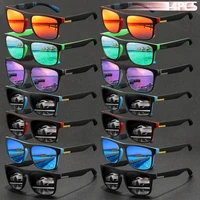 14 Uds gafas de sol cuadradas Vintage de moda para hombres y mujeres pesca conducción hombre marca de lujo gafas de sol de diseñador gafas Retro UV400