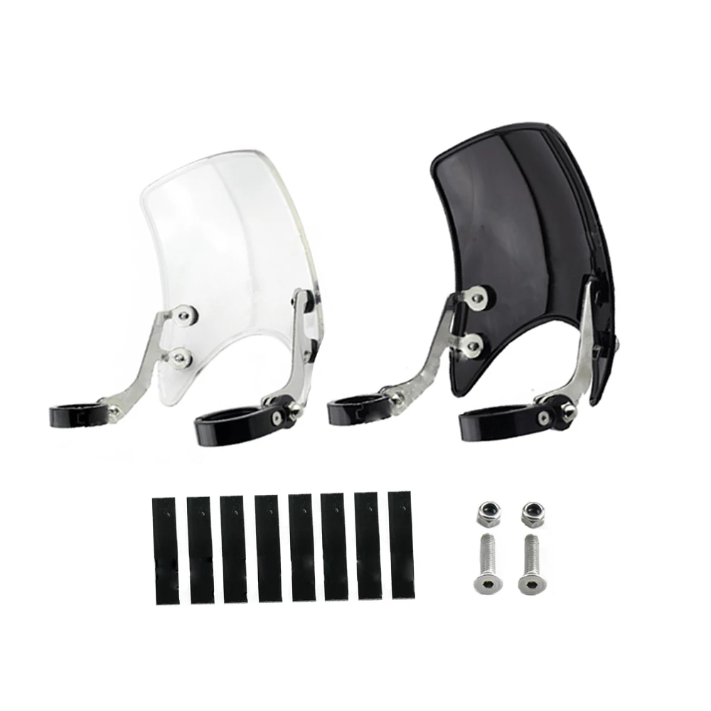 

For Harley Sportster XL 1200 883 2004-2019 Motorcycle Windshield Sport WindScreen Visor Wind Deflector Black/Clear Lens