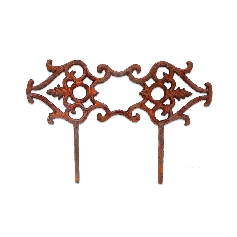 Gardening groceries, garden and yard decoration, cast iron fences, flower plugs, double swords