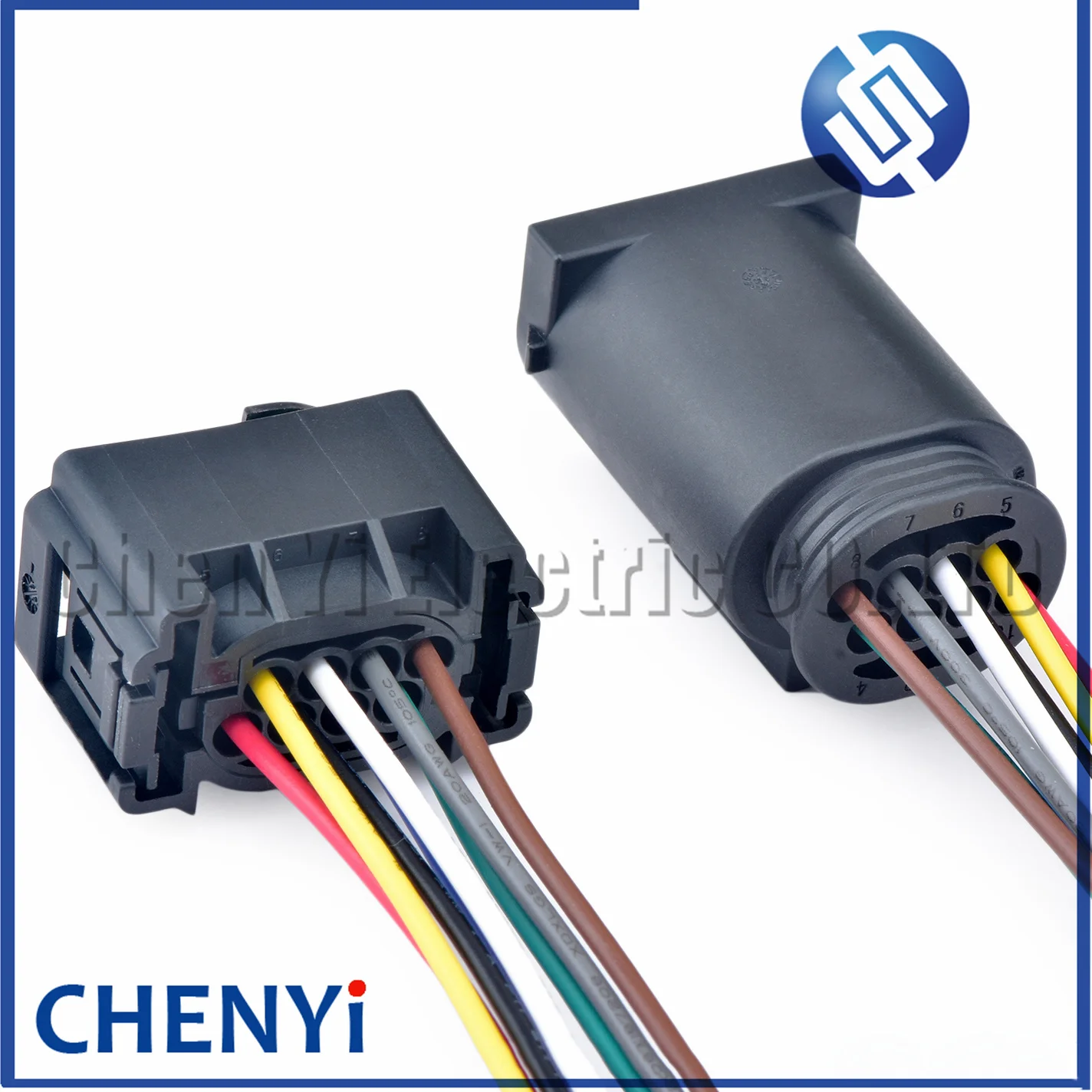 8 Pin Automotive ACC Electric Eye Radar Sensor Plug Lane Change Assist Controller Connector 4F0 972 708 1-1534229-1 4F0972708