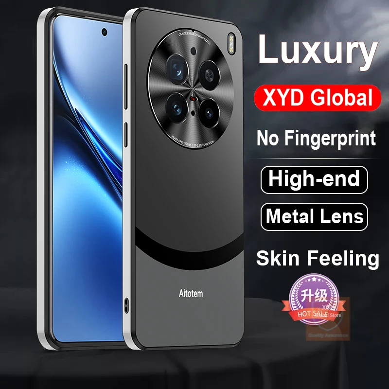 High end Brand Case For Vivo X200 Pro Skin Feeling Matte Case For Vivo X200 Pro Cover Phone Airbag Shell Fashion Armor Funda