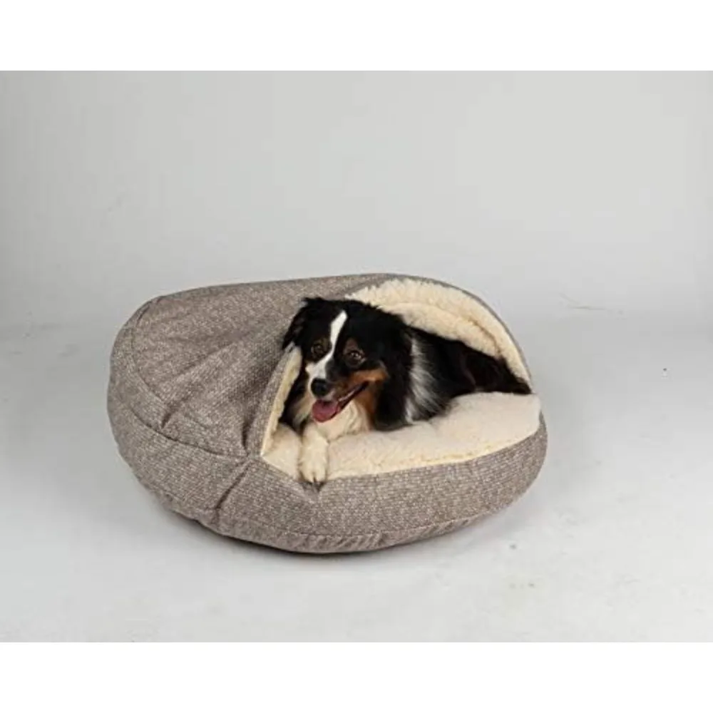 

Luxury Orthopedic Cozy Cave Pet Bed, Showdog Collection, Extra Large - Merlin Linen
