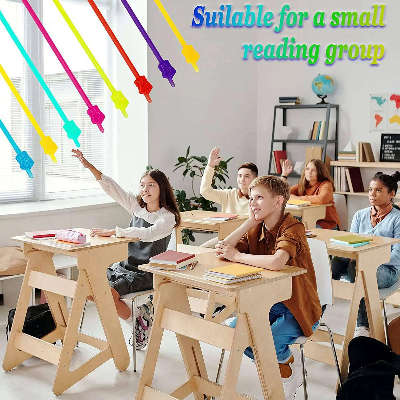 ABRI-40 PCS Mini Hand Pointers Teachers Pointer Classroom And Presentation Finger Pointer Resin Finger Pointers Stick