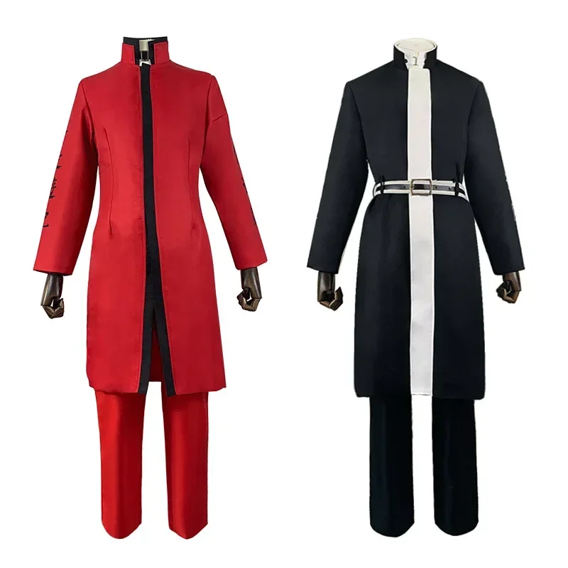 Anime Tokyo Revengers Kurokawa Lzana / Rindo Haitani Cosplay Costume Men Halloween Party Print Trench + Pant Sets