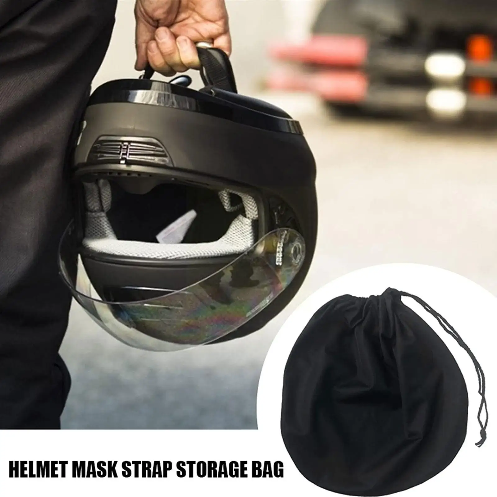 

Helmet Protective Bag For Motorcycle Scooter Moped Bicycle Waterproof Full Helmet Protective Electric Vehicle Storage Dust Z9K0