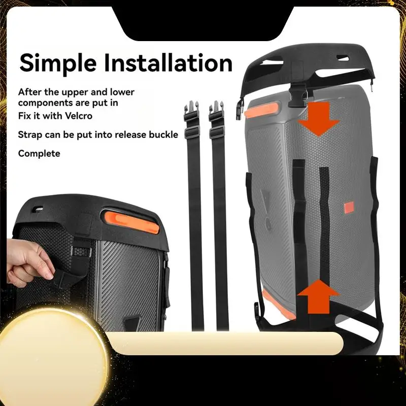 

Дорожный чехол Txesign для динамика Partybox 110, защитный сменный чехол из ЭВА с двойным плечевым ремнем