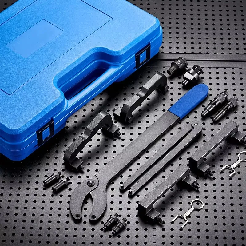 Kit d'outils de verrouillage de synchronisation d'arbre à cames de moteur, ensemble d'outils d'alignement de verrouillage de courroie d'arbre à cames Compatible pour VW Audi 2.4 2.8 3.2 4.2 3.0T