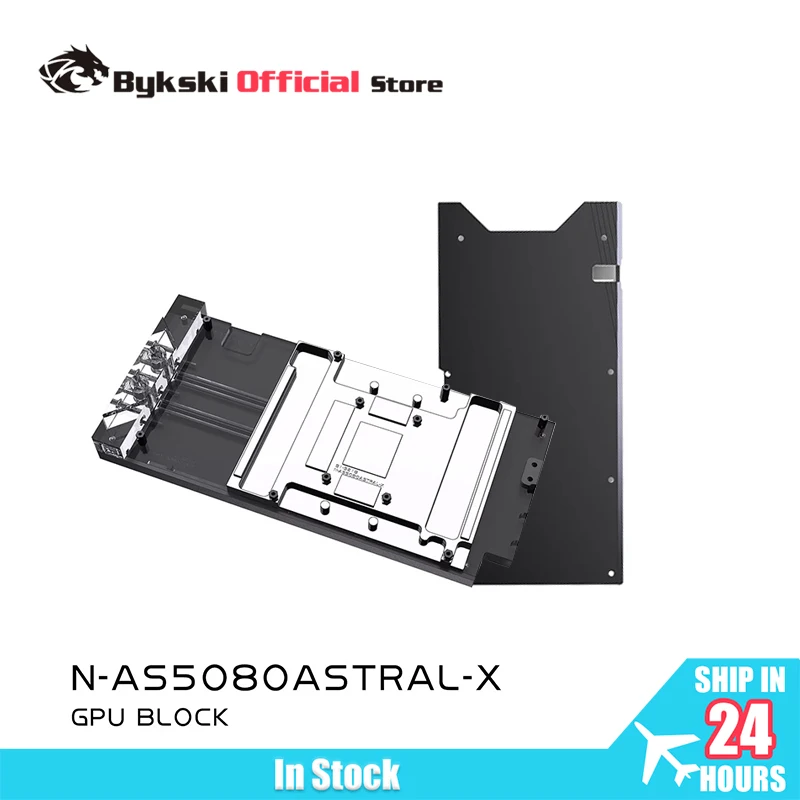 

Bykski GPU Water Block for ASUS ROG ASTRAL RTX 5080 16G GAMING Video Card Chrome-plated Red Copper Process N-AS5080ASTRAL-X