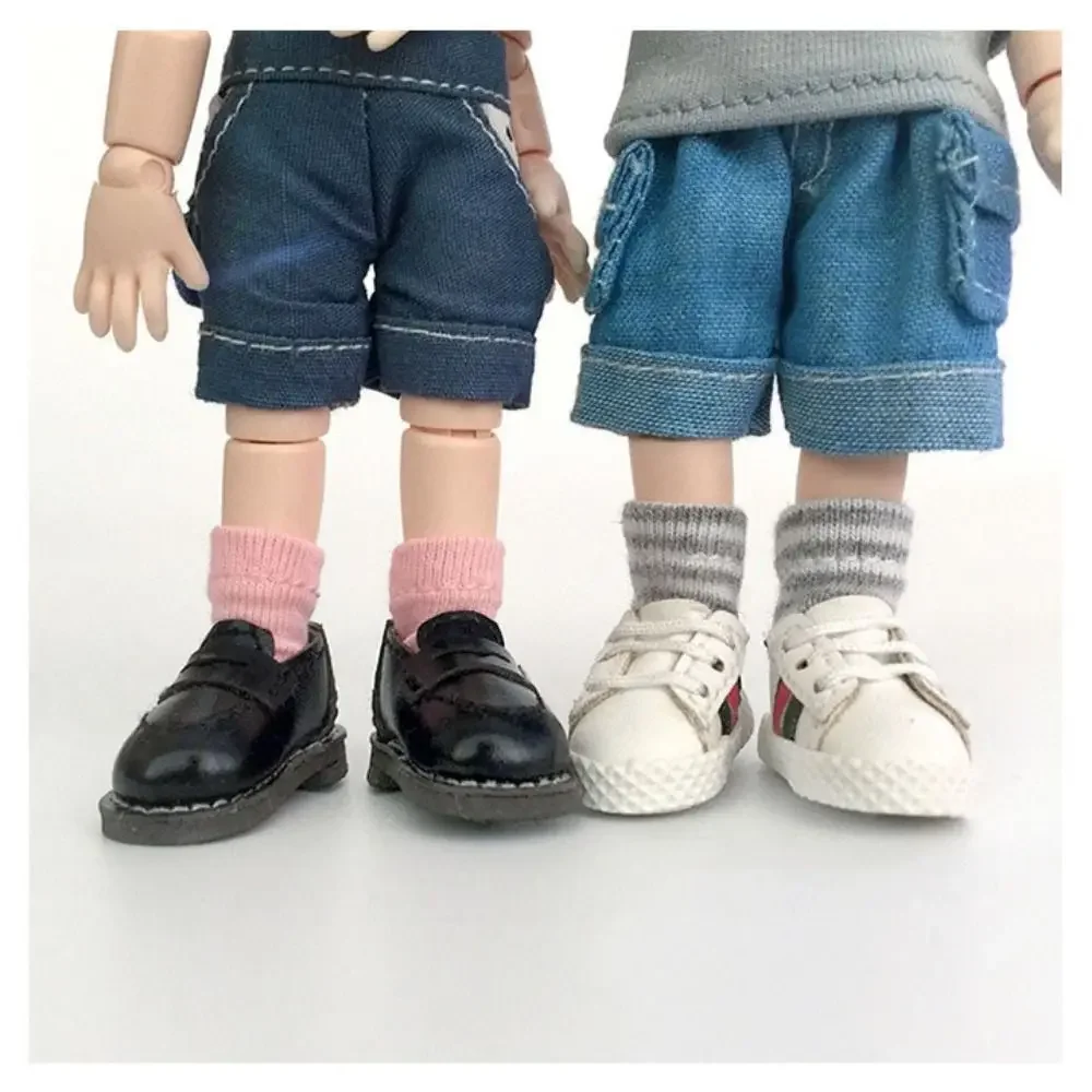 Obitsu 11 Socks Cotton Ob11 Socks Short Striped Short Striped Socks Solid Color Cute 1/12 Socks Ob11