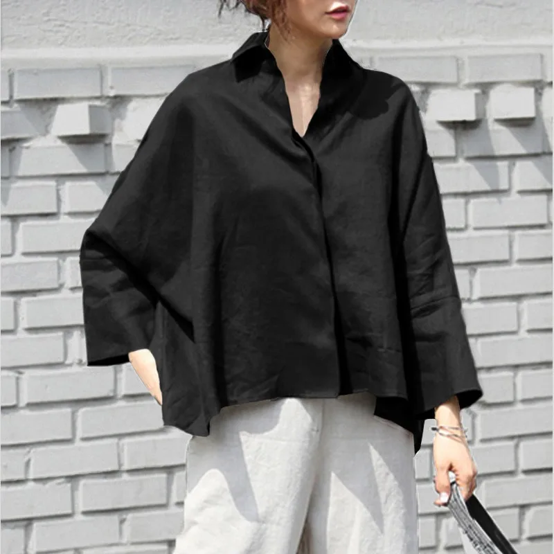 QWEEK Basic Office Solid Color Women Shirts Elegant and Youthful Woman Blouses Long Sleeve Korean Style Vintage Autumn Clothes