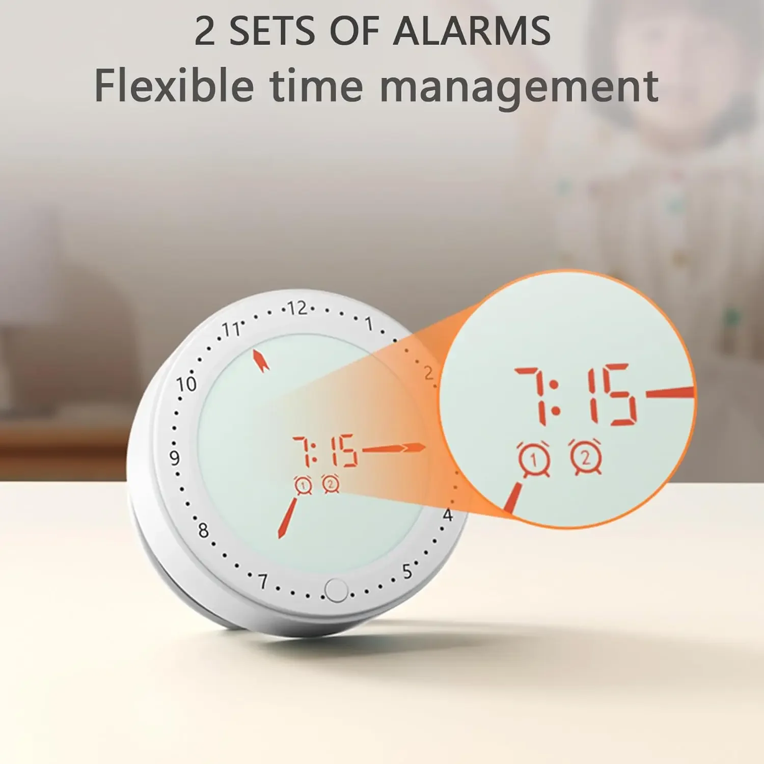 بومودورو مؤقت بصري رقمي، 60 دقيقة 2 ساعة منبه دراسة المطبخ دش لطيف الموقت الخلفي المغناطيسي مدير الوقت الأدوات الذكية